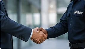 Business professionals meeting in a corporate environment